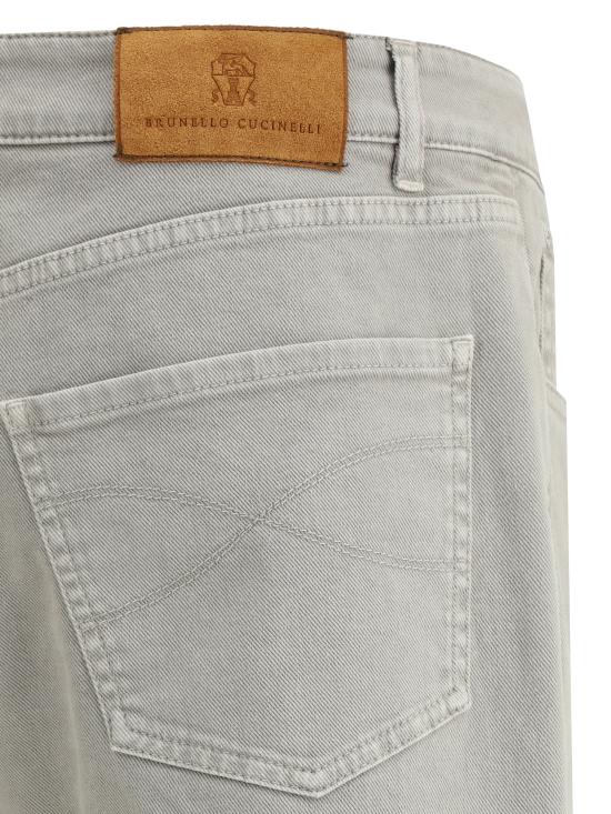 25SS 브루넬로 쿠치넬리 데님 팬츠 M277PX1290 C7018 KHAKI - BRUNELLO CUCINELLI