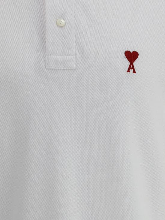 26SS 아미 폴로 티셔츠 BFUPL001760 100 WHITE - AMI