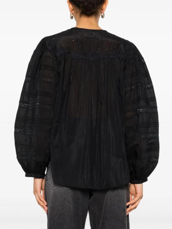  이자벨마랑 블라우스 HT0397FAB1J14I black - ISABEL MARANT