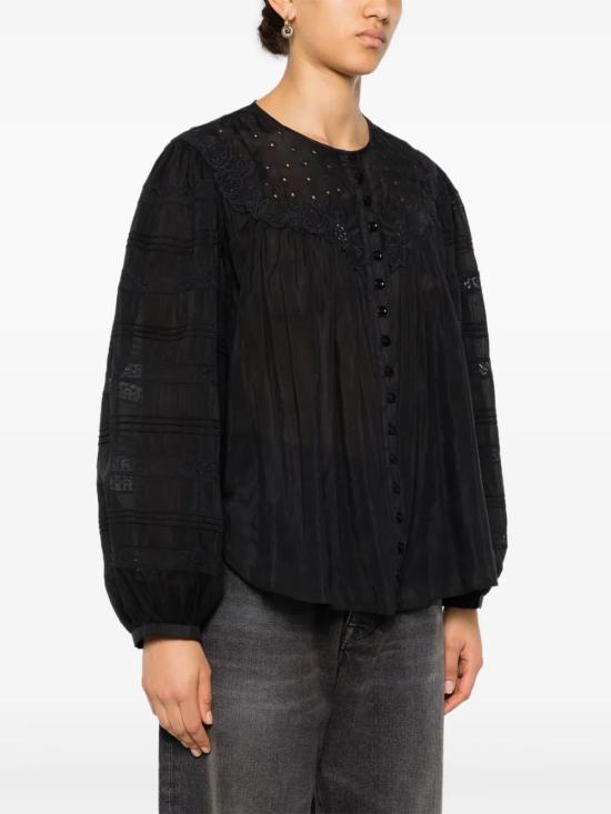  이자벨마랑 블라우스 HT0397FAB1J14I black - ISABEL MARANT