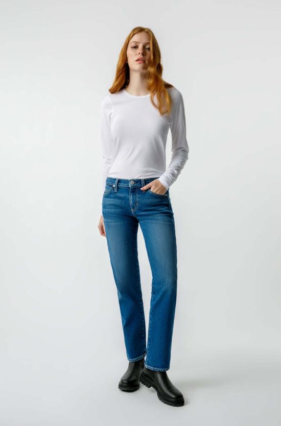  아모 데님 데님 팬츠 토니 로우 슬림 진스 러스터 - AMO DENIM