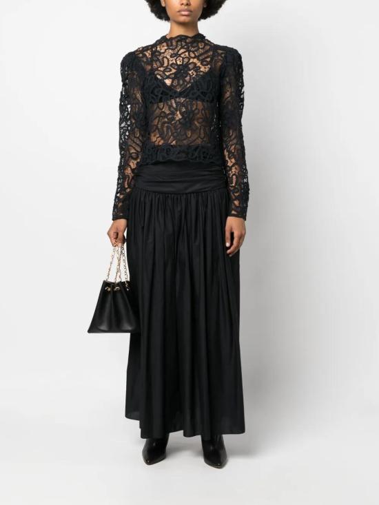  이자벨마랑 블라우스 HT0243FAA3J33I black - ISABEL MARANT