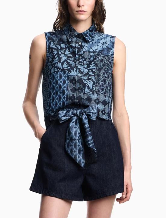 25SS 엠포리오 아르마니 숏팬츠 EW001498AF14968MB001 BLUE DENIM - EMPORIO ARMANI