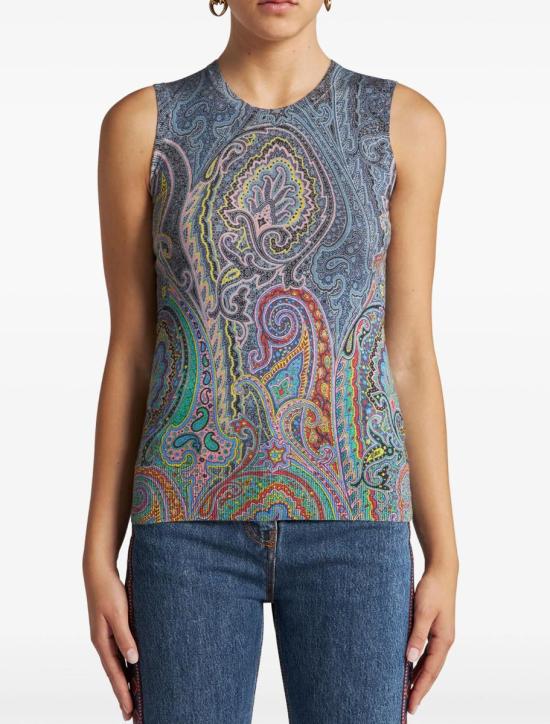 25SS 에트로 스웨터 WRKE0238AV553X0884 BLUE - ETRO