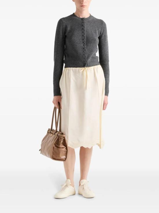  프라다 미디 스커트 P142YRSOOO1522 yellow - PRADA