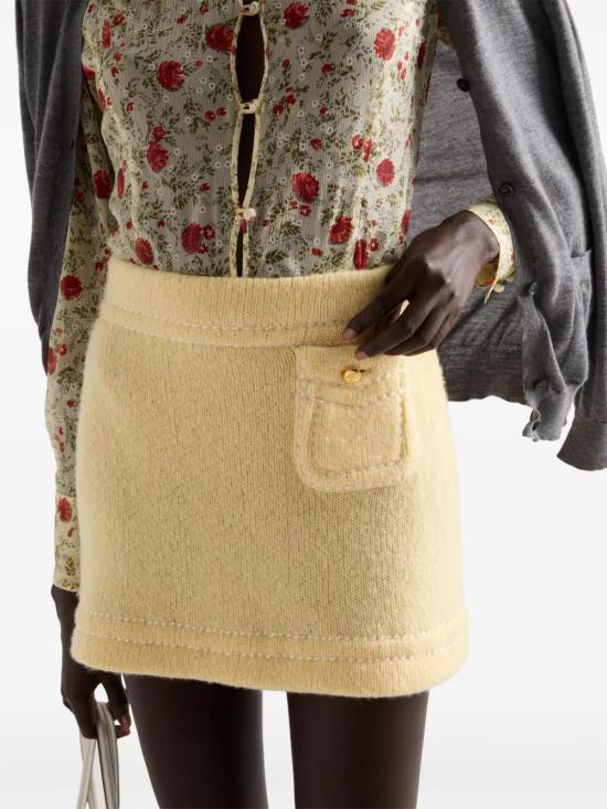  프라다 숏 스커트 21480SOOO1ISX butter - PRADA