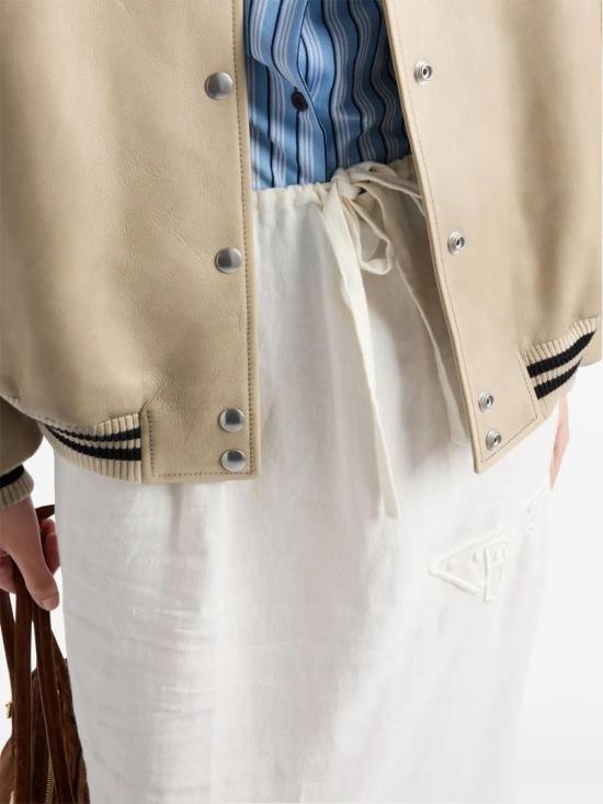  프라다 미디 스커트 P136YRSOOO15ZB white - PRADA