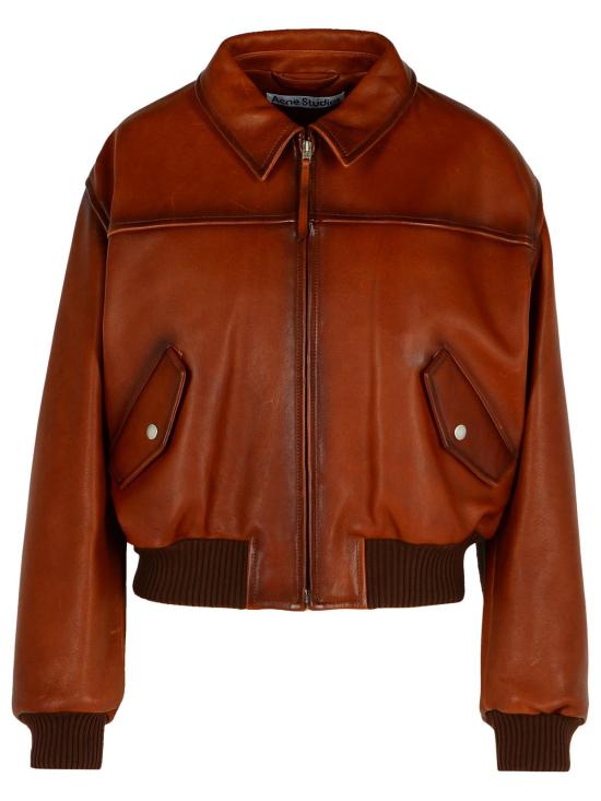 25SS 아크네 스튜디오 가죽 자켓 A70190AJQ Brown