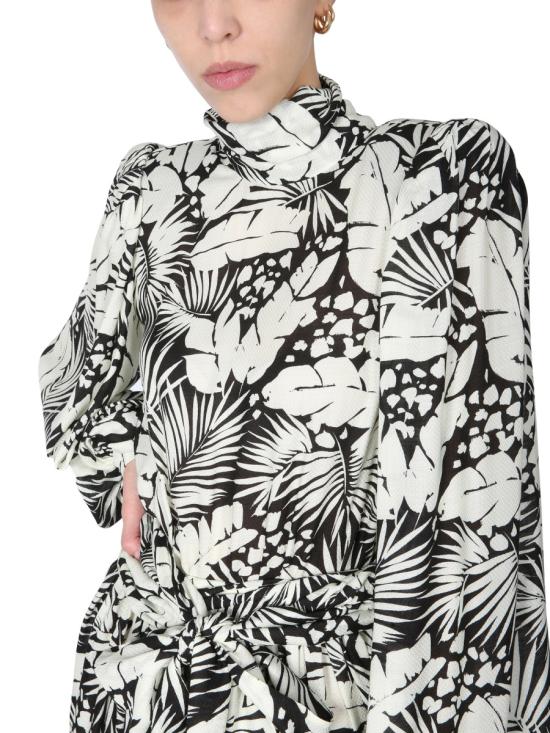 25SS 생로랑 미디 원피스 647799 Y3C231095 BLACK - SAINT LAURENT