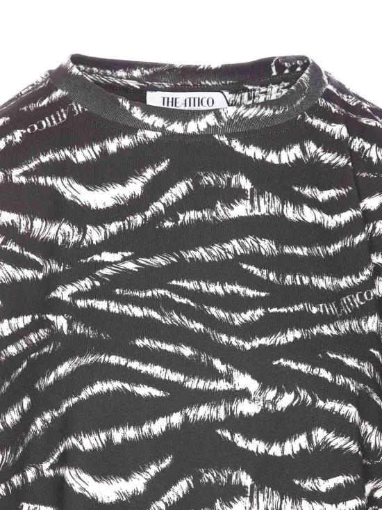  디 아티코 반팔 티셔츠 250WCT00350JJJ025PR414 Black - THE ATTICO