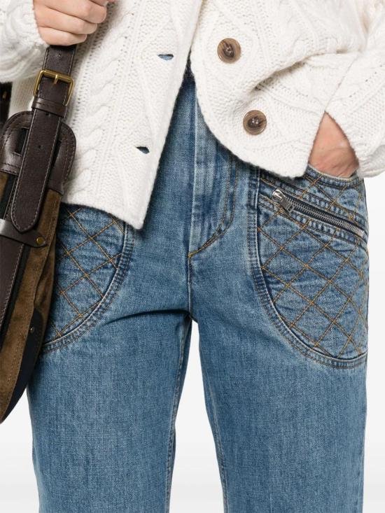  이자벨마랑 데님 팬츠 PA0411FAB3H02I indigo - ISABEL MARANT