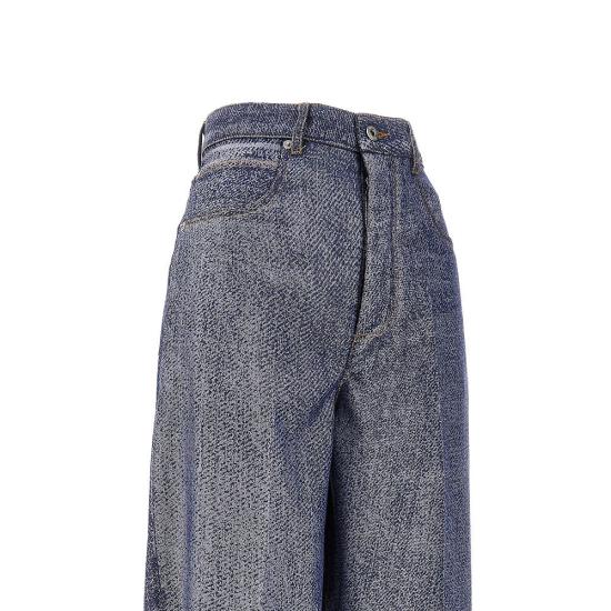  보테가베네타 팬츠 보테가 베네타 데님 이펙트 울 블렌드  여성 블루 - BOTTEGA VENETA