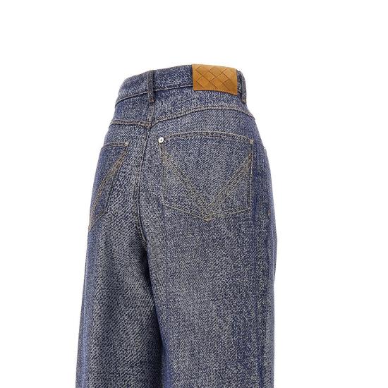  보테가베네타 팬츠 보테가 베네타 데님 이펙트 울 블렌드  여성 블루 - BOTTEGA VENETA