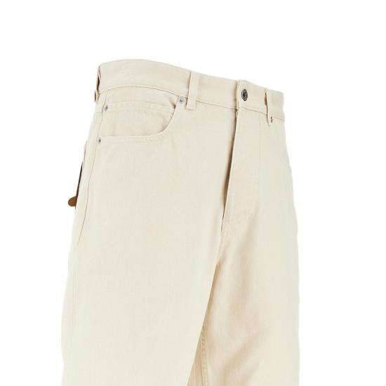  보테가베네타 데님 팬츠 보테가 베네타 스톤워시 커프스 남성 화이트 진 - BOTTEGA VENETA