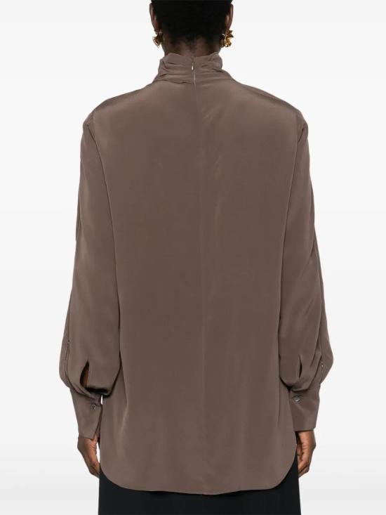  브루넬로 쿠치넬리 블라우스 MB993ES704C1868 brown - BRUNELLO CUCINELLI