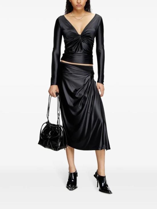  디젤 긴팔 티셔츠 A176720PKAT black - DIESEL