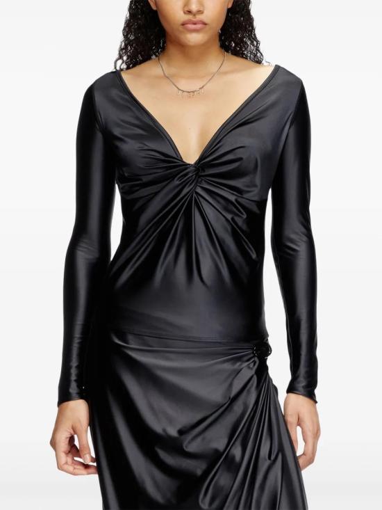  디젤 긴팔 티셔츠 A176720PKAT black - DIESEL