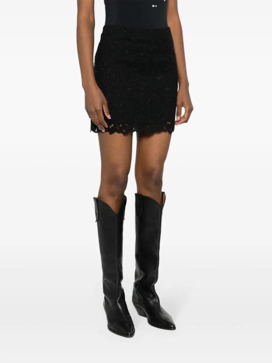  이자벨마랑 미디 스커트 JU0172FAB1J11I black - ISABEL MARANT