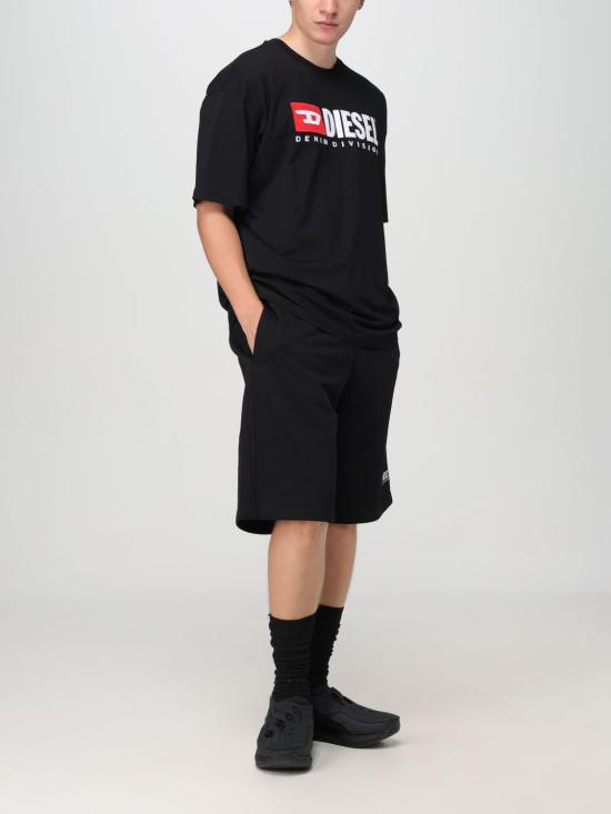 25SS 디젤 반팔 티셔츠 A149430GRAI9XX BLACK DOM - DIESEL