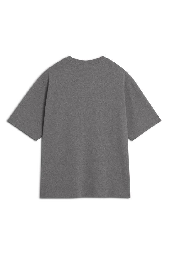  메종키츠네 자수 오버사이즈 티셔츠 OM00122KJ0119H131 MEDIUM GREY MELANGE DOM - MAISON KITSUNE