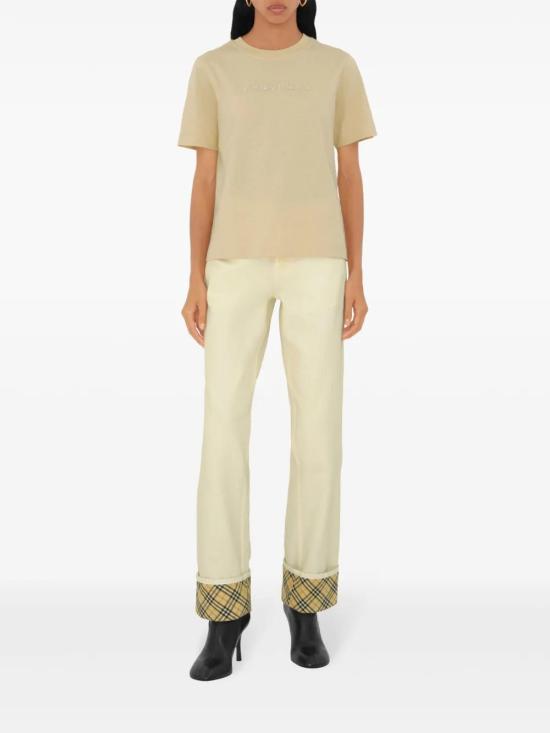  버버리 반팔 티셔츠 8097925 beige - BURBERRY