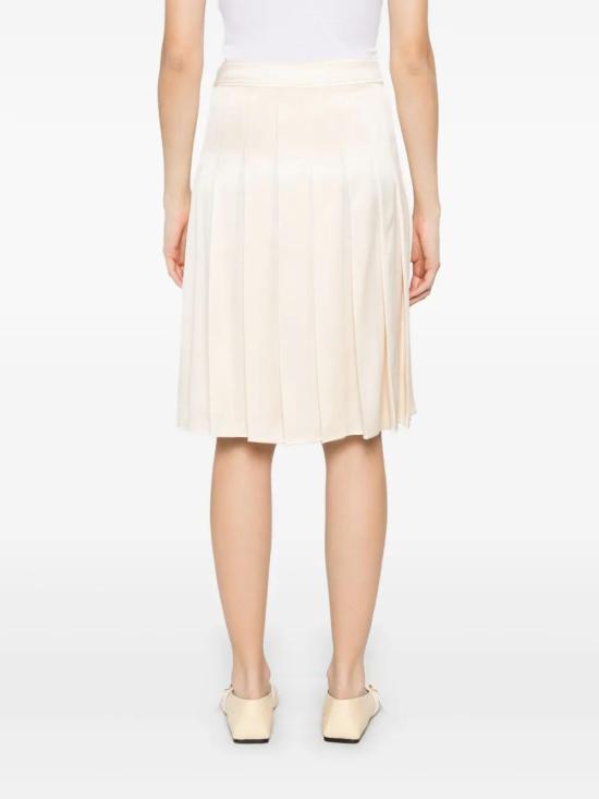  버버리 미디 스커트 8103487 beige - BURBERRY