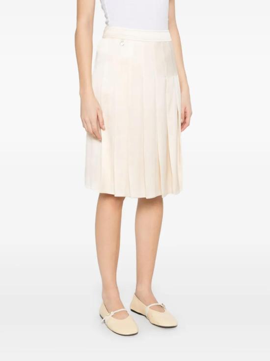  버버리 미디 스커트 8103487 beige - BURBERRY