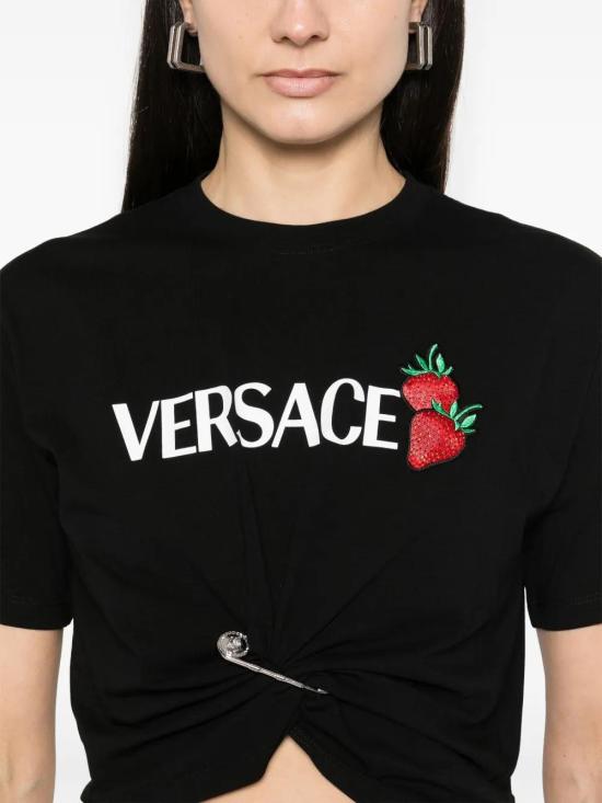  베르사체 반팔 티셔츠 10188981A13614 black - VERSACE