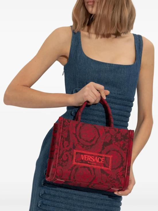  베르사체 토트백 10115641A09741 red - VERSACE