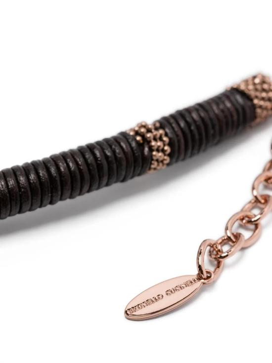  브루넬로 쿠치넬리 팔찌 MBOW9G011CJF78 black - BRUNELLO CUCINELLI