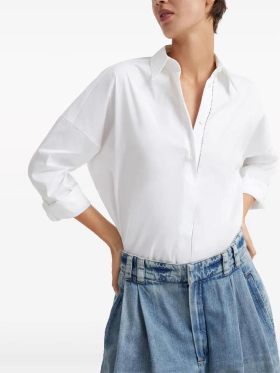  브루넬로 쿠치넬리 셔츠 M0091MA636C159 white - BRUNELLO CUCINELLI