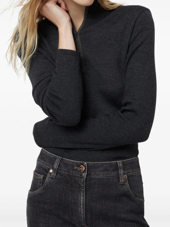  브루넬로 쿠치넬리 반팔 티셔츠 M14817604C055 anthracite - BRUNELLO CUCINELLI