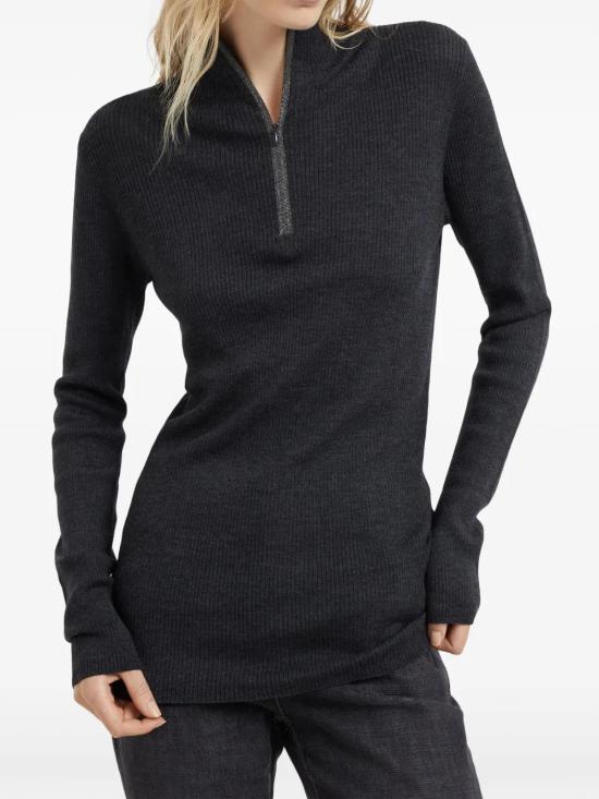  브루넬로 쿠치넬리 반팔 티셔츠 M14817604C055 anthracite - BRUNELLO CUCINELLI