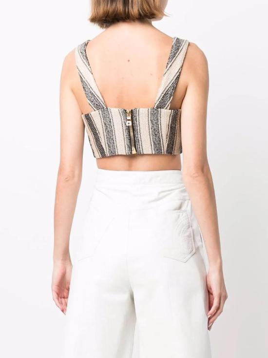  발망 민소매 티셔츠 XF1AA120XB30 beige - BALMAIN