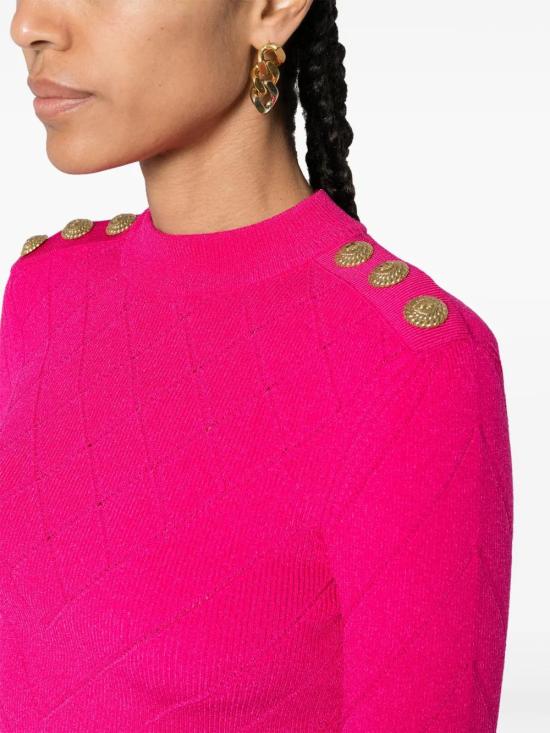  발망 긴팔 티셔츠 CF1BG240KF53 - BALMAIN