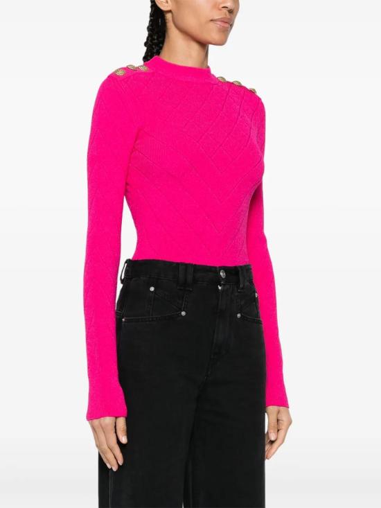  발망 긴팔 티셔츠 CF1BG240KF53 - BALMAIN