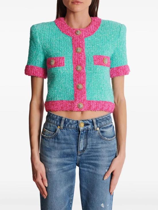  발망 가디건 DF1KL027KG70 - BALMAIN