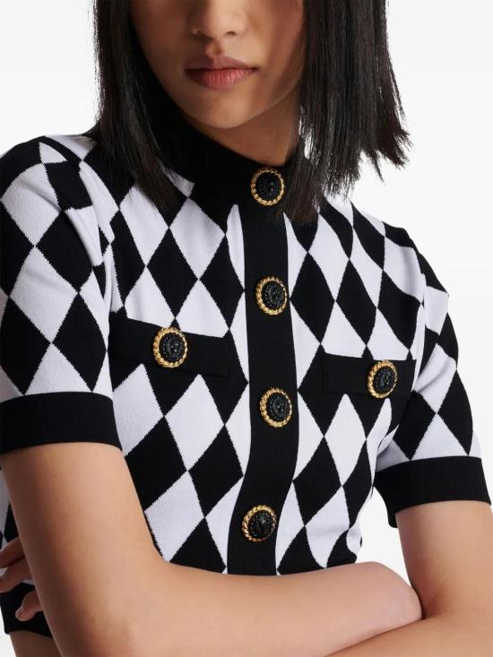  발망 반팔 티셔츠 DF1AI116KG66 - BALMAIN