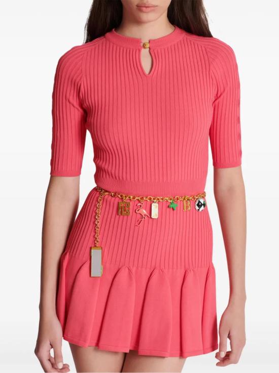  발망 슬림 벨트 DN1WF144MBES - BALMAIN