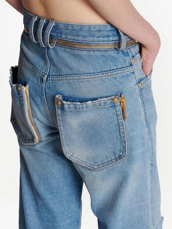  발망 스트레이트 팬츠 AF1ML055DC99 - BALMAIN