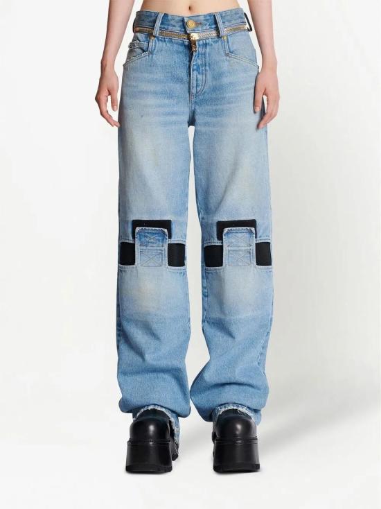  발망 스트레이트 팬츠 AF1ML055DC99 - BALMAIN