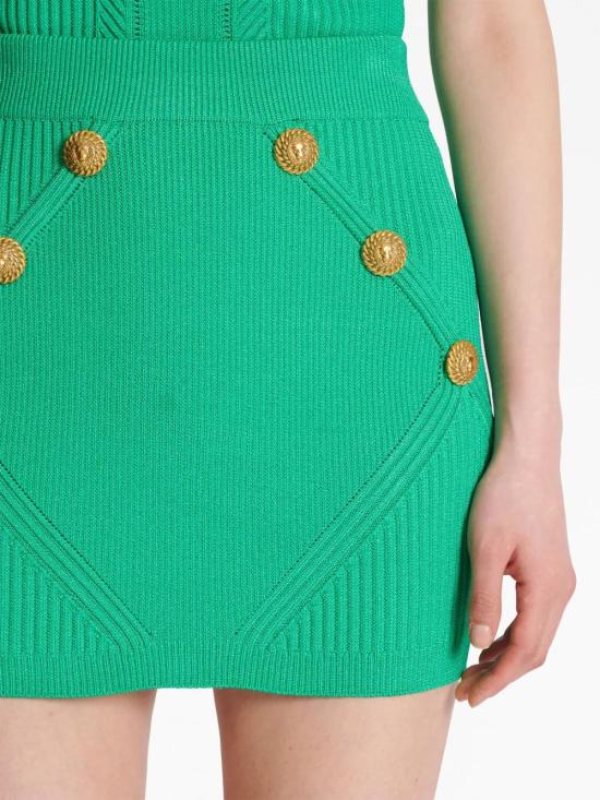  발망 미디 스커트 BF0LB194KF24 - BALMAIN