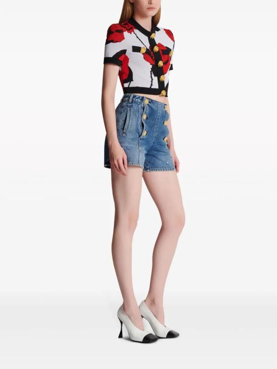  발망 가디건 CF0SD137KG31 - BALMAIN