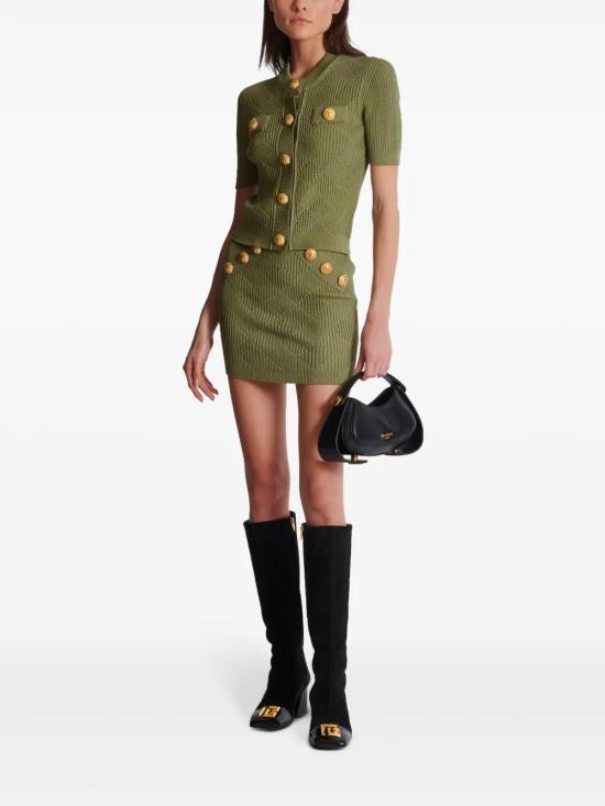  발망 미디 스커트 DF0LB196KH60 - BALMAIN