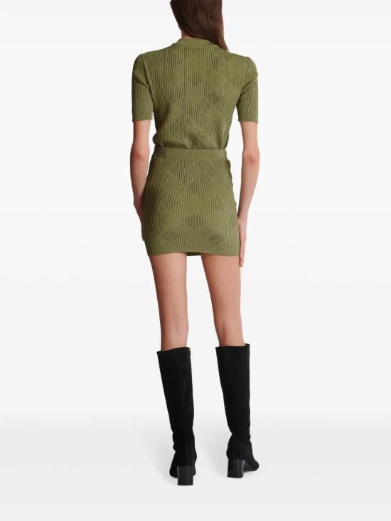  발망 미디 스커트 DF0LB196KH60 - BALMAIN