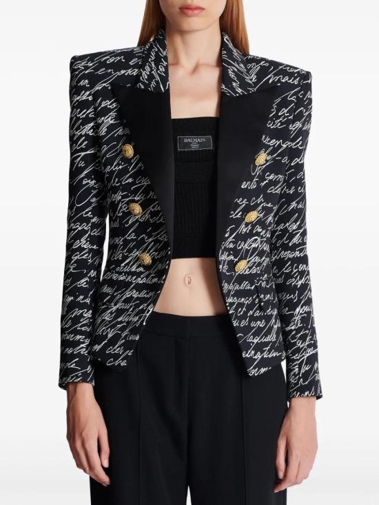  발망 자켓 EF1SM340MG60 black - BALMAIN