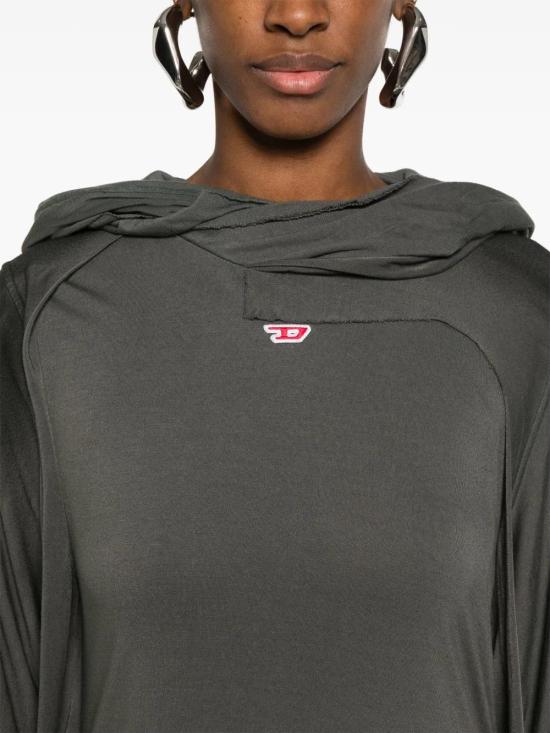  디젤 후드 티셔츠 A147940IPAL khaki - DIESEL