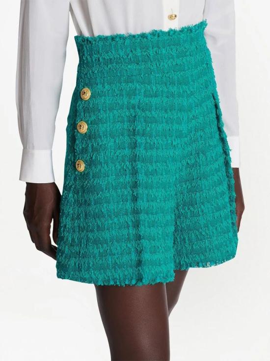  발망 숏팬츠 AF1PA089XE36 teal - BALMAIN