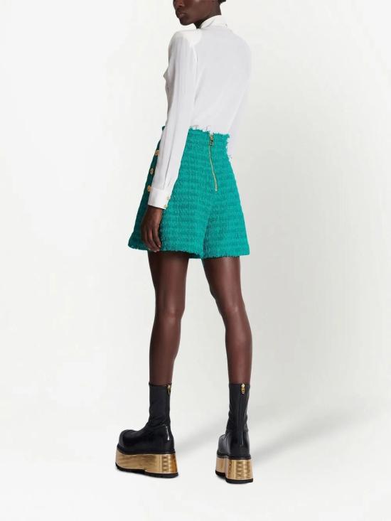  발망 숏팬츠 AF1PA089XE36 teal - BALMAIN