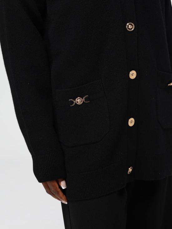 24FW 베르사체 가디건 10140911A11287 1B000 Black - VERSACE